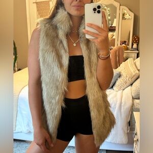 Faux Fur Vest - Burning Man Vibe